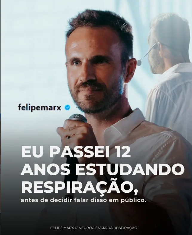 Felipe Marx conduzindo a Imersão de Breathwork